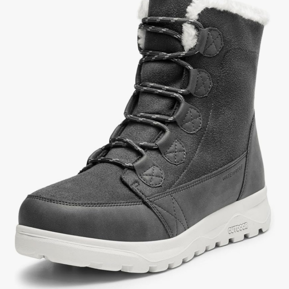 Women's Gray Winter Boots
